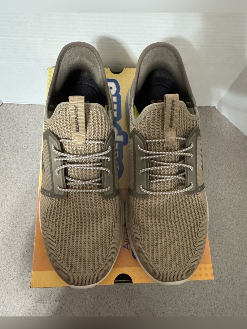 Skechers Men's Size 9.5 Ingram Slip-Ins Sneakers - Taupe